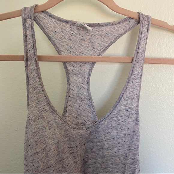 VS PINK Heathered Grey Racerback Tank Small - Picture 2 of 6